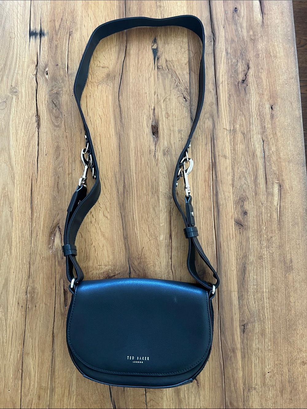 Ted Baker Leather and Suede Saddle bag